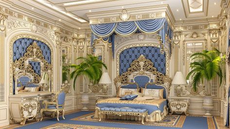 Luxury bedroom interior decoration Katrina Antonovich, Classical Bedroom, Beautiful Bed Designs, Luxury Bedroom Interior, Luxury Mansions Interior, Luxurious Interior, Luxury Bedroom Design, Luxury House Interior Design, Relaxing Bedroom