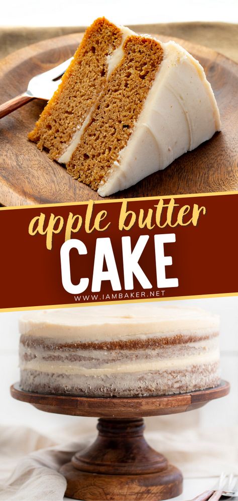 Apple Butter Spice Cake, Fall Foods Recipes, Apple Butter Cake Easy, Recipes With Apple Butter In It, Fall Flavor Cakes, Apple Butter Pie Recipe, Apple Butter Cake Recipe, Desserts With Apple Butter, Recipes That Use Apple Butter