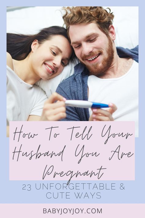 If you're looking for a special way to let your hubby know he's going to be a dad, look no further! 🤰 We've got 23 unforgettable and cute ways to tell your husband you are pregnant that you both will love. Check out these ideas now! 💝 #Baby #Babyjoyjoy #Babytips #Babycare #Momlife #Parentingadvice Tell Husband We Are Pregnant, Ways To Tell Your Husband Your Expecting, How To Tell Husband About Pregnancy, Baby Reveal Ideas For Husband, Tell Husband Pregnant, Pregnant Surprise Husband, Tell Your Husband Your Pregnant, 4 Weeks Pregnant, Baby Surprise Announcement