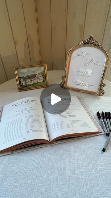 Hoopes Events on Instagram: "We love when couples incorporate unique details for their weddings. This weekend, our couple used a beautiful cookbook for their guest book. Guests were invited to find a recipe they liked and write a note. With each recipe they make, this couple will be reminded of their special day and the loved ones who attended.  #cooking #recipe #cookbook #guestbook #guestbookideas #guestbookwedding #wedding #destinationsweddings #couple #lovedones #weddingday #memories #weddinginspiration #weddingplanner #weddingplanning" Cookbook Wedding Guest Book, Recipe Guest Book Wedding, Calendar Guest Book, Recipe Cookbook, Wedding Guest Book Sign, Wedding 2025, Mini Wedding, Cooking Recipe, Guest Book Sign