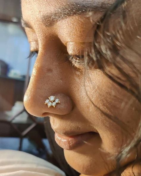 Nose Ring Designs, Side Profiles, Big Nose Beauty, Nose Pins, Indian Nose Ring, Actress Without Makeup, Ear Chain, Stone Jewellery, Nose Pin