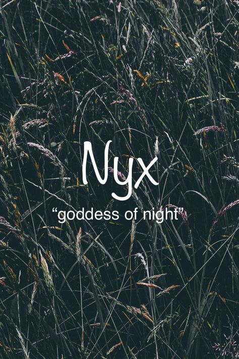 Nyx Name Meaning, Mythical Names And Meanings, Mystical Names, Goddess Names, Unusual Names, Fantasy Character Names, Cool Baby Names, Best Character Names, Unique Words Definitions