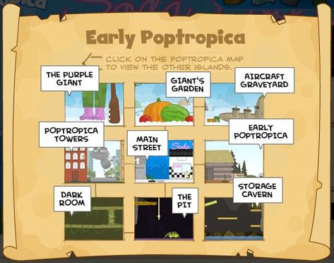 map-of-early-poptropica1 Poptropica Aesthetic, Map Icon, Mystery Train, Map Icons, Island Map, House Map, Super Villains, Ghost Stories, Sweet Memories