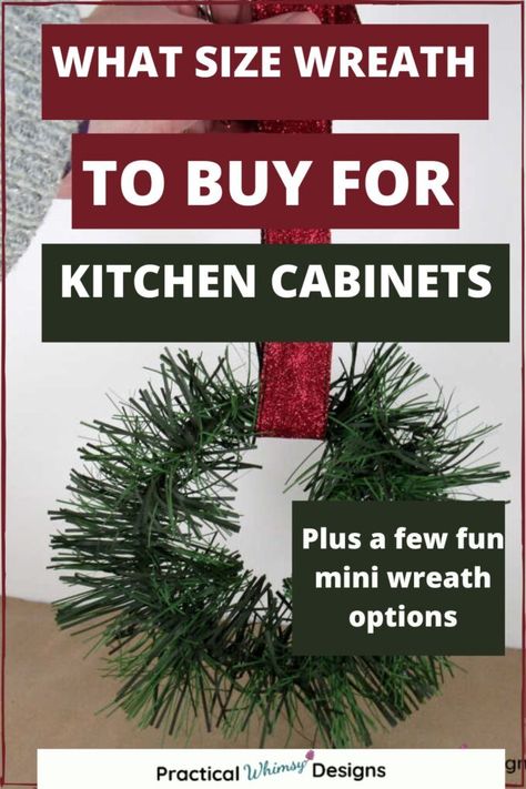 Small Christmas Wreaths For Kitchen Cabinets, Wreath On Kitchen Cabinet Door, Kitchen Cabinet Door Wreaths, Christmas Wreath On Cabinet Door, Christmas Wreaths In Kitchen Cabinets, Kitchen Wreaths Cabinets, Small Wreaths On Kitchen Cabinets, Christmas Decorations For Kitchen Cabinet Doors, Cabinet Wreaths Kitchen