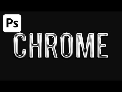 Photoshop: Chrome Text Effect Tutorial [13] - YouTube Text Effects Photoshop, Chrome Text, Free Text, Text Effect, Photoshop Tutorial, Text Effects, The Text, Pixel Art, Blending