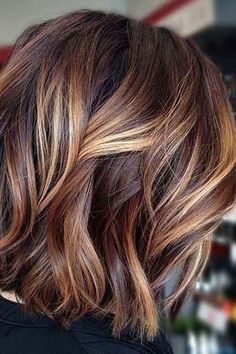 Brown Hair Color With Blonde Highlights, Balayage Blond, Vlasové Trendy, Balayage Blonde, Brown Hair With Blonde Highlights, Lob Hairstyle, Brown Hair Balayage, Hair Color Highlights, Trendy Hair Color