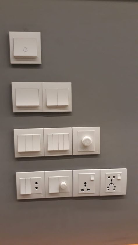 Modular Switches For Home, Electric Outlet Ideas, Switch Board Design, Switch Boards Design, Switches Design, Stairs Tiles Design, Brass Furniture Legs, Pakistan Home, Classic Furniture Living Room