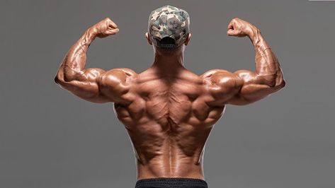 Rear View Muscular Man Showing Back Muscles And Biceps, Isolated Best Lower Back Exercises, Erector Spinae, Thursday Workout, Dumbbell Shoulder, Upper Back Muscles, Push Workout, Monday Workout, Lower Back Muscles, Tight Hip Flexors