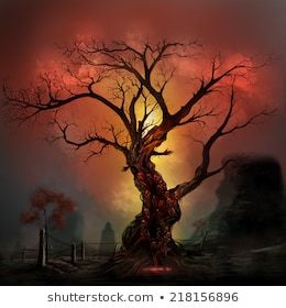 Haunted Tree Images, Stock Photos & Vectors | Shutterstock Horror Tree, Scary Tree, Haunted Tree, Fire Stock, Art Assignments, Tree Faces, Vampire Art, Jesus Wallpaper, Tree Images