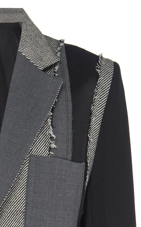 Deconstruction Fashion, Deconstructivism, Wool Fashion, Mens Blazer, Ader Error, فستان سهرة, Recycled Fashion, Blazer Designs, Sanya