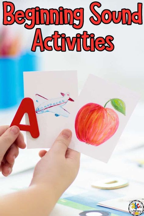 Are you looking for resources to help your students learn letter sounds? Try these fun, hands-on Beginning Sounds Activities! Click on the link to learn more! https://abcsofliteracy.com/beginning-sounds-activities/ Prek Small Group, Beginning Sounds Activities, Sounds Activities, Sound Activities, Letter Sound Recognition, Letter Sound Activities, Letter Sound, Beginning Sounds, Learning Letters