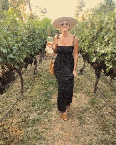 LIKEtoKNOW.it Napa Outfit Spring, Winery Outfits Summer Wine Tasting, Wine Tasting Outfit Summer, Summer Wineries Outfit, Napa Outfit, Winery Outfit Summer, Vineyard Outfit, Wine Tasting Outfit, Christmas Party Fashion