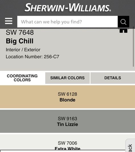 Tin Lizzie Sherwin Williams Exterior, Tin Lizzie Sherwin Williams, Sherwin Williams Exterior, Tin Lizzie, Big Chill, Coordinating Colors, Where The Heart Is, Sherwin Williams, Interior And Exterior