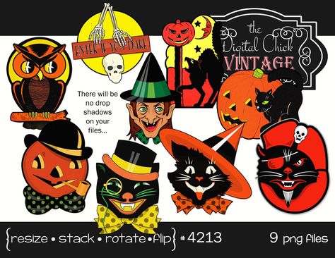 Printable Halloween Tags, Halloween Crafting, Halloween Decor Diy, Image Halloween, Homemade Halloween Decorations, Chat Halloween, Clipart Vintage, Halloween Classroom, Halloween Clips