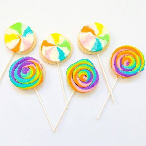 Lollipop Cookies, Candy Cookie, Candy Cookies, Candy Party, Birthday Cookies, Lollipop, Birthday Party Themes, Butter Cream, Frosting