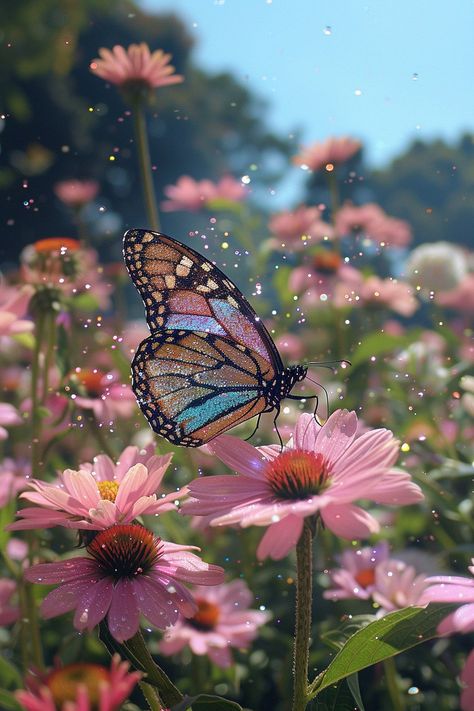 2048x1152 Wallpapers, Instagram Symbols, Rainbow Butterfly, Beautiful Locations Nature, Art Collage Wall, Summer Wallpaper, Pastel Wallpaper, Butterfly Wallpaper, Butterfly Flowers