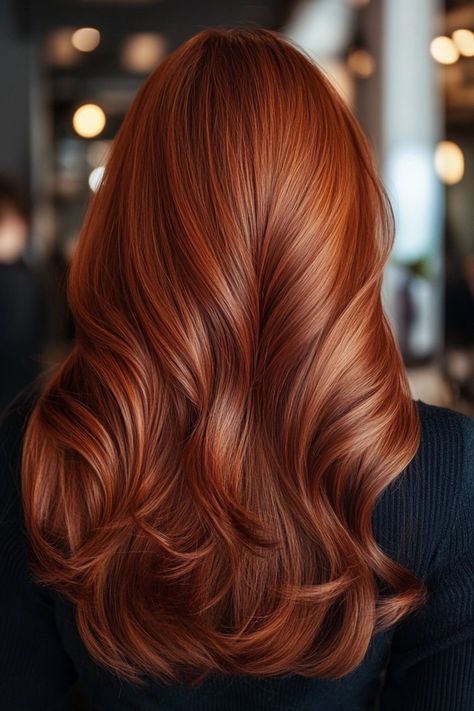 26 Killer Deep Auburn Hair Color Ideas You Need Now Womens Auburn Hair Color, Auburn Hair Styles For Women, 2024 Fall Red Hair, Hair Color Auburn Balayage, Multi Tone Red Hair, Copper Hair Neutral Skin Tone, 7rc Hair Color, Light Brown Auburn Hair Color, Auburn Hair Inspiration