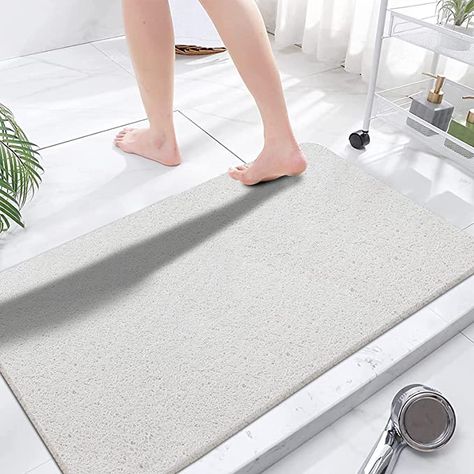 Amazon.com: Shower Mats Non Slip Without Suction Cups, 23.6×34.6 Inch, Bath Mat for Textured Tub Surface, Loofah Mats for Shower and Bathroom, Quick Drying, Grey : Everything Else Shower Loofah, Shower Floor Mat, Non Slip Shower Mat, Bathtub Mats, Shower Mats, Traditional Baths, Bathroom Floor Mat, Large Shower, Shower Mat