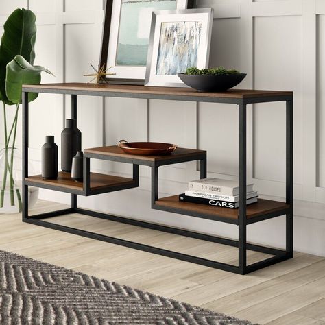 Modern Kitchen Cabinet Ideas for 2024 Large Console Table, Metal Furniture Design, Wood Console Table, Entry Table, Wood Console, Coffee Table With Storage, Furniture Styles, Metal Furniture, Sofa Table