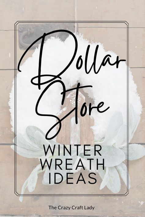 Silver Ball Wreath, Metal Wreath Ideas Christmas, Winter Dollar Store Crafts, Winter Wreath Not Christmas, Small Wreath Decor Ideas, Recycled Christmas Wreath Ideas, Winter Wonderland Wreath Diy, Snowy Wreath Ideas, Diy Wreath Mesh