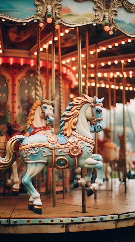 Carousel mammal animal horse design | premium image by rawpixel.com Carnival Of Animals, Fair Themed Wedding, Marry Go Round Aesthetic, Carosel Horse Aesthetic, Carousel Horses Vintage, Summer Carnival Aesthetic, Carnival Animals, Carousel Aesthetic, Merry Go Round Horse