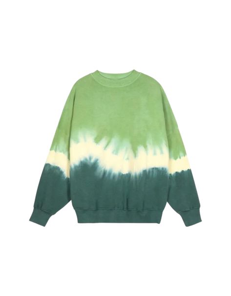 Sudadera tie dye verde de mujer. 100% algodón Overalls And Sweater, How To Tie Dye, Dye Sweatshirt, Tie Dye Shirts, Green Tie, Tie Dye Sweatshirt, Tie Dye Shirt, Olive Color, Shirt Skirt