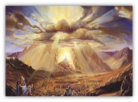 mount sinai Divine Revelation, Mount Zion, Mount Sinai, Ten Commandments, Pentecost, Jewish People, The Book Of Mormon, Jewish Art, Book Of Mormon