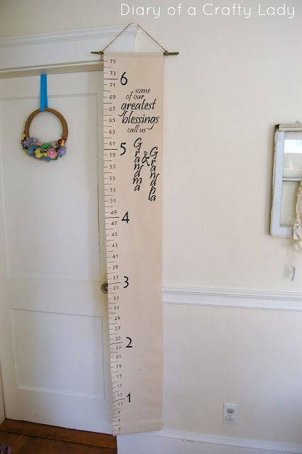 Height Chart Diy, Growth Charts Diy, Fabric Growth Chart, Diy Growth Chart, Homemade Presents, How To Make Canvas, Canvas Growth Chart, Nature Room, Growth Charts