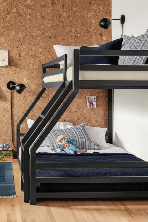 Boy Bedroom Furniture, Mini Bunk Bed, Modern Bunk Beds For Girls Room, Bunk Bed Designs For Teens, Bunk Beds Small Room, Bunk Beds For Boys Room, Bunk Beds For Kids, Farm Bedroom, Beach Bedding Sets