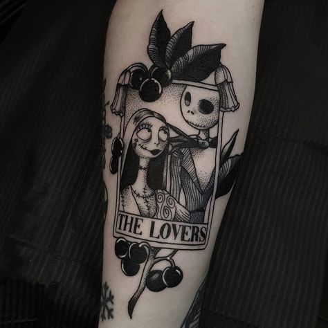 Sally Tattoo, Tattoo Nightmares, Jack Skellington Tattoo, Tim Burton Tattoo, Jack Tattoo, Romantic Tattoo, Nightmare Before Christmas Tattoo, Christmas Tattoo, Scary Tattoos