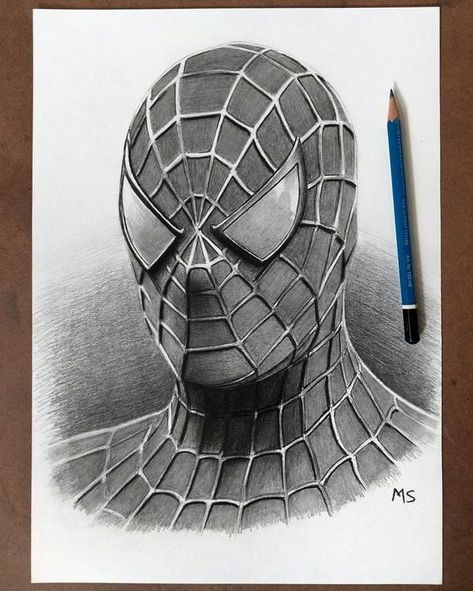 Pencil Art Drawings Shading, Toned Grey Paper Drawings, Spiderman Drawing Sketches Pencil, Free Fire Sketch Pencil Art, Spiderman Art Sketch Easy, Marvel Art Drawings Pencil, Spiderman Pencil Sketch, Avenger Sketch, Spiderman Pencil Drawing