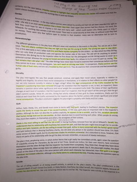Gcse Creative Writing Example, Inspector Calls Analysis, Inspector Calls Themes, An Inspector Calls Revision Notes Themes, An Inspector Calls Revision Notes, An Inspector Calls Quotes, Revision English, Creative Writing Examples, Revision Board