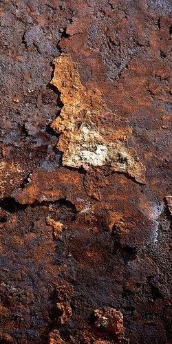 Rusted Metal, Metal Surface, Rust, Texture, Yellow, Wall, White