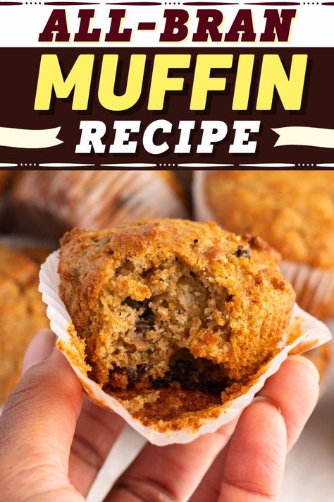 Surprisingly moist, loaded with fiber, and wonderfully sweet, this tasty all-bran muffin recipe is just what you need to make breakfast a little brighter. Bran Cereal Muffins, One Muffin Recipe, Raisin Bran Muffin Recipe, All Bran Muffins, Raisin Bran Muffins, Bran Flakes, Bran Muffin, Bran Muffin Recipes, Tin Recipes