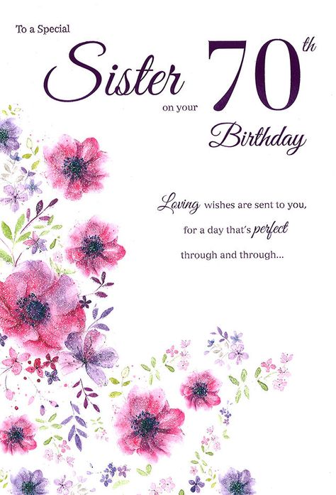 Happy 70th Birthday Sister, 70th Birthday Wishes For Women, Happy 70th Birthday Wishes Female, 70th Birthday Images, Birthday Wishes For Women, Birthday Msgs, Happy 70th Birthday, Lilac Glitter, Birthday Prayer