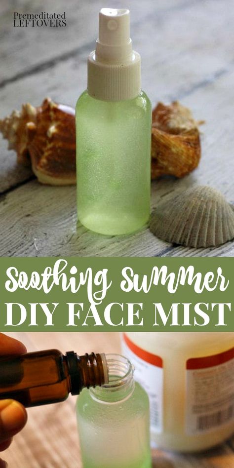 Refreshing Face Mist, Clean Face Products Skincare, Homemade Face Mist Sprays, Diy Personal Care Products, Natural Diy Skin Care, Face Mist Diy Glowing Skin, Diy Body Mist, Facial Spray Diy, Face Mist Diy