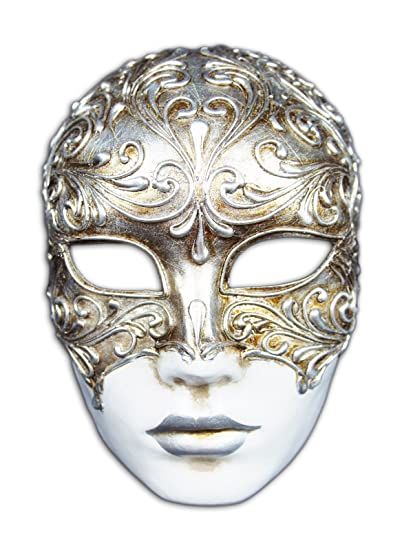 Masquerade Mask Full Face, Lemon Face Mask, Silver Clothing, Venice Mask, Venetian Carnival Masks, Mask Shapes, Mask Painting, Female Mask, Venetian Masks