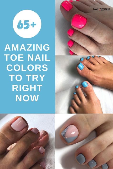 65+ Amazing Toe Nail Colors To Try Right Now ❤ See more ideas on our blog!! #naildesignsjournal #nails #nailart #naildesigns #toenails #pedicure #toenailcolors #toes Toenails Painted Summer, Summer Pedicure Ideas Toenails 2023, 2023 Toenail Trends Spring, Shellac Toenails Summer, Spring Toenails 2023 Gel, Toenail Colors 2023 Summer, 2023 Spring Toenail Colors, Trendy Pedicure Colors 2023, Toenail Trends 2023