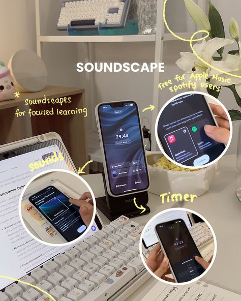 Productivity tools share: - xTiles: the best Notion alternative (easier to use) - Freenote: the best Goodnotes alternative (it’s Free) - Soundscapes: soundscapes for focused learning (It’s free for Apple Music/Spotify users) #productivity #study #studentlife #unilife #student #backtoschool Notion Alternative, Productivity Study, University Students Life, Ipad Essentials, Study Music, Apps For Teens, Study Apps, Ipad Hacks, Study Tips For Students