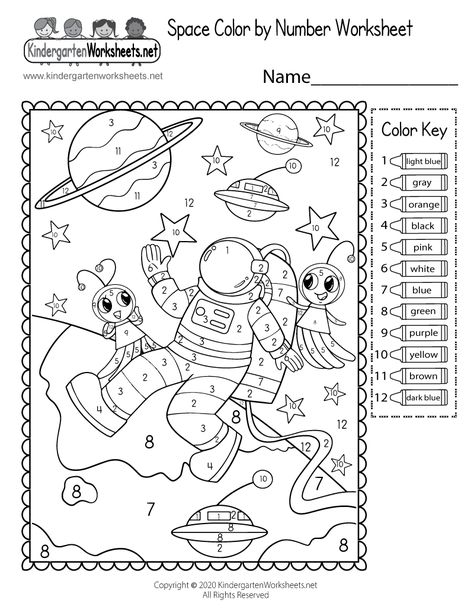 Space Color by Number Worksheet - Free Printable, Digital, & PDF Space Color By Number Free, Space Theme Worksheets, Planet Worksheets Free Printable, Color By Words Free Printable, Astronaut Coloring Page Free Printable, Space Coloring Sheets Free Printable, Space Worksheets Kindergarten, Coloring Numbers Free Printable, Space Printables Free