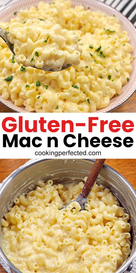 Gluten Free Cauliflower Mac And Cheese, Gluten Free White Cheddar Mac And Cheese, Gluten Free Large Group Meals, Gfdf Recipes Dinners, Gluten Free Mac Cheese Recipes, Gluten Free Microwave Meals, Good Gluten Free Recipes, Gluten Free Dairy Free Lunch Recipes, Gluten Free Dairy Free Mac And Cheese