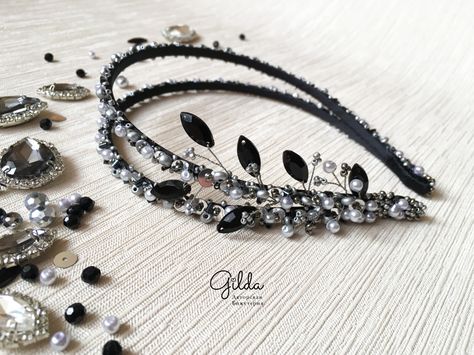 Hi, Everyone! Today we will make DIY double headband from pearls beads, sequins and glass beads. You will learn how to make handmade bridal headband  for your hairstyles that will fit any beautiful dresses.   #gilda #jewelry #handmade #diy #howtomake #beaded #double #hair #headband #bridal #wedding #tutorial #fashion Accessories Idea, Double Headband, Headband Diy, Ladies Hair, Headband Tutorial, Handmade Headband, Headband Bridal, Hair Headband, Headband Jewelry