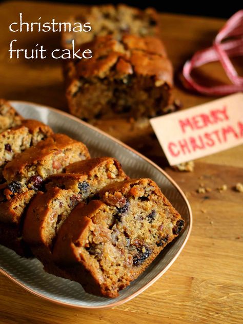 christmas cake recipe | fruit cake recipe | plum cake recipe - http://hebbarskitchen.com/christmas-cake-recipe-plum-fruit-cake/ Christmas Fruits, Eggless Cupcakes, Cake Designing, Best Fruit Cake Recipe, Fruit Cake Recipe Easy, Plum Cake Recipe, Fruit Cake Recipe Christmas, Fruits Cake, Christmas Cake Recipe