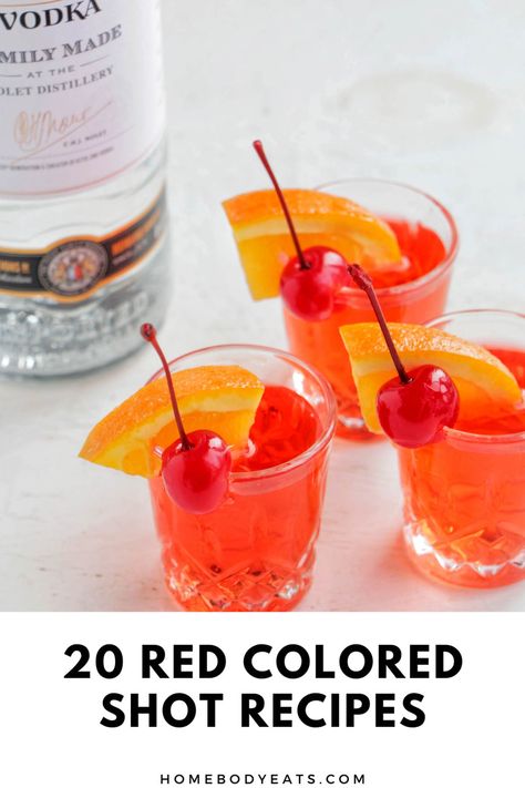 Red Shots Alcohol, Halloween Shooters, Fruity Shots, Tequila Mix, Shots Alcohol Recipes, Recipes For Halloween, Pudding Bar, Apple Schnapps, Halloween Shots