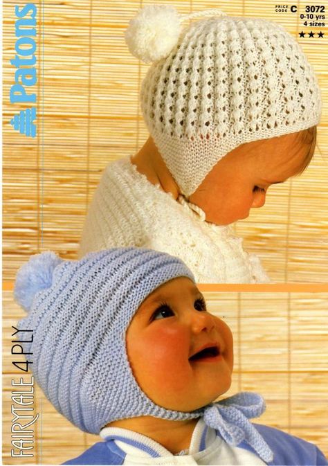 Patons 3072 Helmets Two Versions : Free Download, Borrow, and Streaming : Internet Archive Baby Helmet, Baby Hat Knitting Pattern, Knitted Items, Baby Hat Patterns, 4 Ply Yarn, Church Flowers, Baby Bonnets, Childrens Hats, Baby Hats Knitting