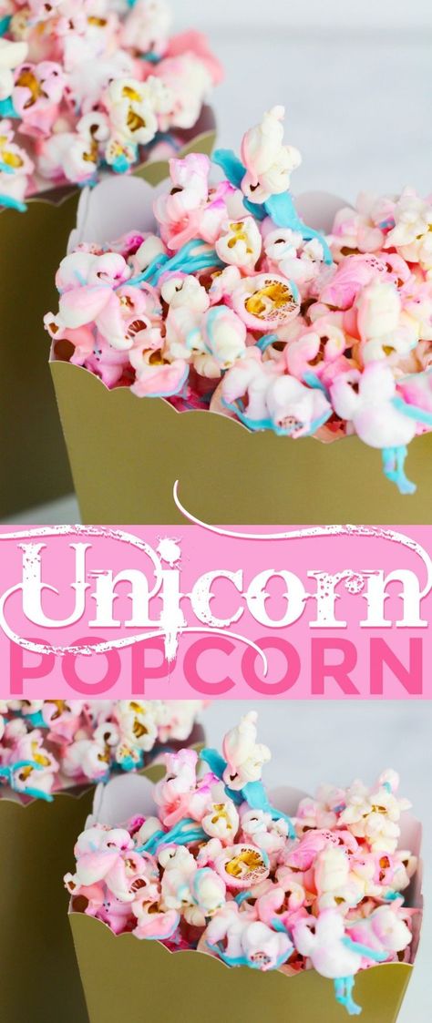 Unicorn Popcorn, Drink Birthday, Wallpaper Unicorn, Unicorn Food, Party Popcorn, Halloween Fest, Popcorn Party, Unicorn Foods, Party Food And Drinks