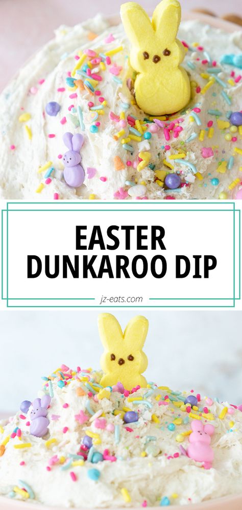 Easter Dunkaroo Dip, Easter Fruit Tray With Dip, Easter Drinks For Kids Ideas, Easter Funfetti Dip, Peep Dip Recipe, Cadberry Egg Dip, Bunny Dip Easter, Easter Pot Luck Ideas Parties, Easter Fruit Dip