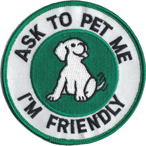 Ask to Pet by Wolf Pack, Circle Patch – SitStay Dog Vest Pattern, Service Dog Patches, Service Dogs Gear, Vest Patches, Dog Patch, Working Dog, Morale Patch, Dog Vest, Dog Bandanas