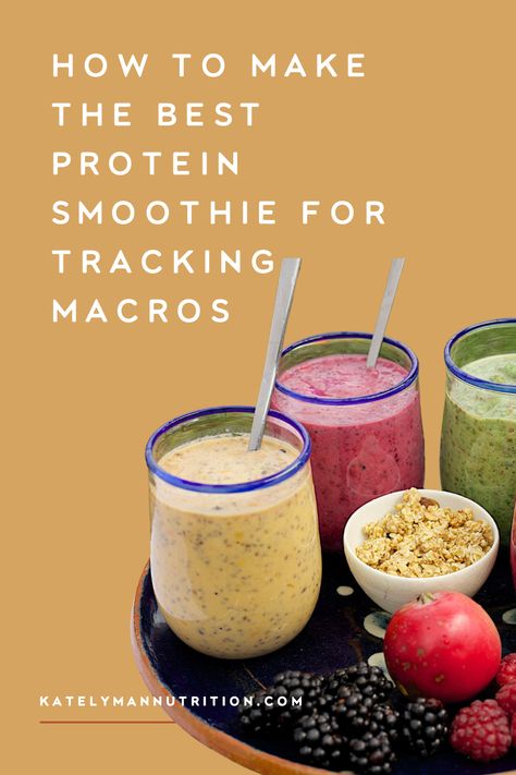 Macro Friendly Smoothies Protein Shakes, Macro Friendly Protein Shakes, Macro Smoothie Recipes, Macro Smoothie, Macro Friendly Smoothies, Morning Protein Smoothie, Low Calorie Smoothie Recipes, Recipe Low Calorie, Morning Smoothie Recipes