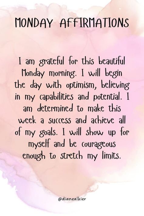 Happy Monday friends! I always like starting the week fresh with a new week! I used to hate Mondays, but now I have learned to love them! Monday Work Motivation Inspiration, Happy New Week My Love, Fresh Week Quotes, New Week Affirmation Quotes, Cute Monday Quotes, Monday Motivation Positive Thoughts Inspiration Quotes, Good Week Quotes Inspiration, Have A Great Week Quotes, New Week Quotes Inspiration